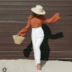 VICI x Summer of Diane Chic Orange Knit Set